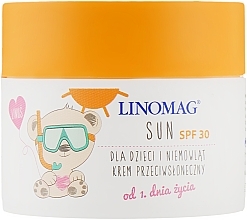 Fragrances, Perfumes, Cosmetics Sunscreen for Children - Linomag Sun Cream SPF 30