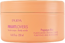 Fragrances, Perfumes, Cosmetics Body Scrub 'Papaya' - Pupa Fruit Lovers Papaya Bio Body Scrub