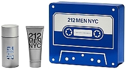 Fragrances, Perfumes, Cosmetics Carolina Herrera 212 Men NYC - Set (edt/100ml + sh/gel100ml)