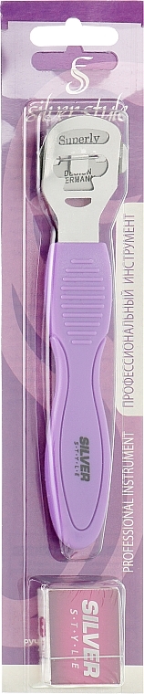 Calluse Remover with Blades, SR-113, lilac - Silver Style — photo N3