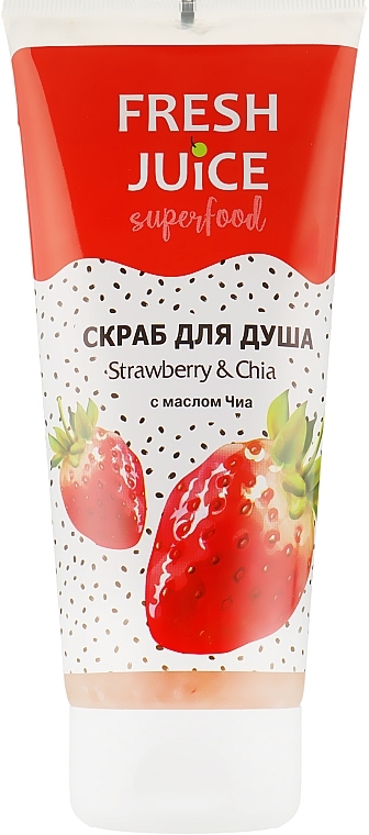 Peeling pod prysznic Truskawka i Chia - Fresh Juice Superfood Strawberry & Chia — photo N4