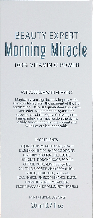 Vitamin C Face Serum - Lambre Beauty Expert Morning Miracle 100% Vitamiv C Power — photo N3