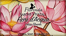 Natural Soap 'Lotus' - Florinda Red Lotus Flowers Vegetal Soap — photo N1