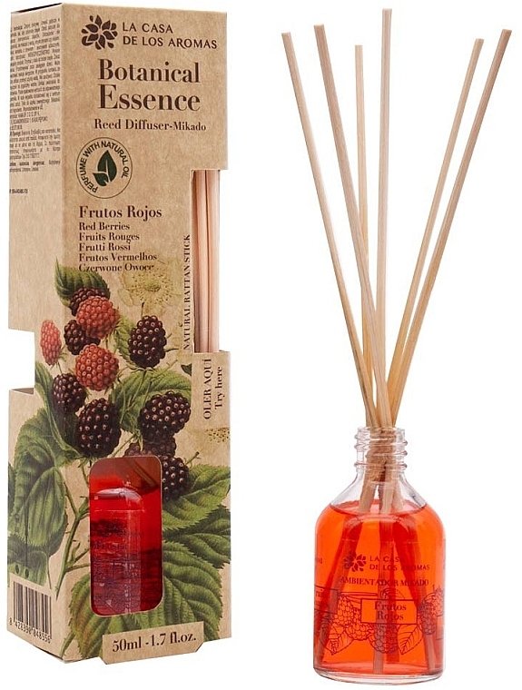 Red Fruits Reed Diffuser - La Casa de Los Aromas Botanical Essence Reed Diffuser Red Fruits — photo N4