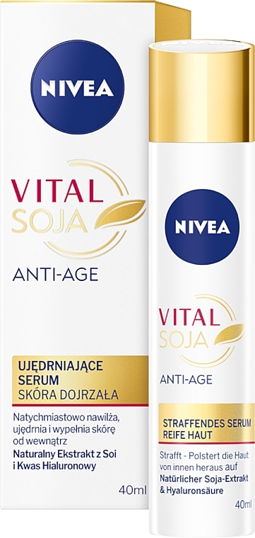 Anti-Aging Face Serum with Soy Extract - Nivea Vital Soja Anti-Age — photo N1