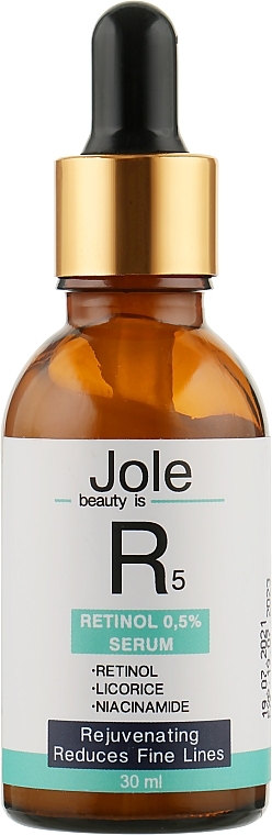 Serum with Retinol 0,5% , Niacinamide and Centella - Jole Retinol 5 Serum — photo N1