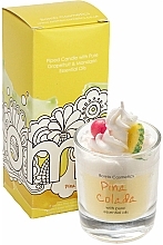 Fragrances, Perfumes, Cosmetics Scented Candle in Glass - Bomb Cosmetics Piped Candle Pina Colada