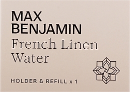 Car Perfume - Max Benjamin Car Fragrance French Linen Water Holder & Refill — photo N2