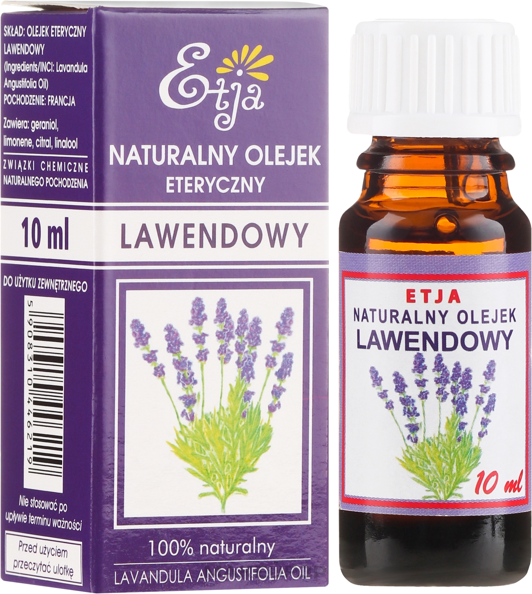 Natural Lavender Essential Oil - Etja Natural Essential Oil — photo 10 ml