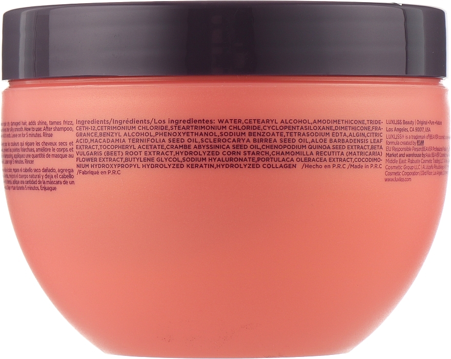 Repairing Hair Mask - Luxliss Repairing Hair Care Mask — photo N5