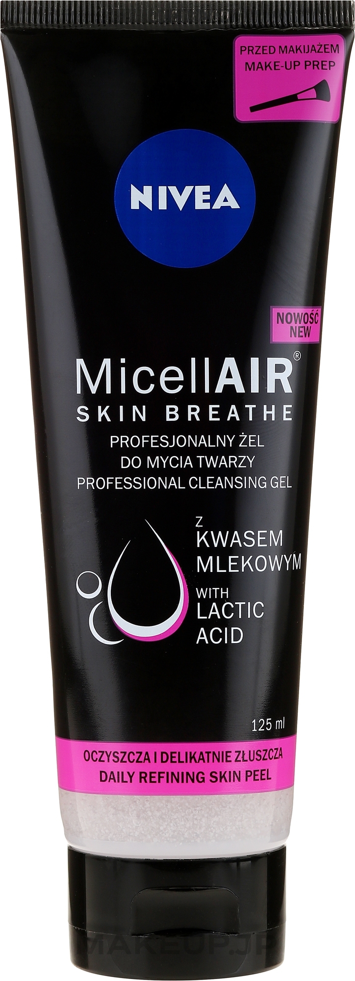 Makeup Remover Micellar Gel - Nivea Professional Skin Breathe Micell Air — photo 125 ml