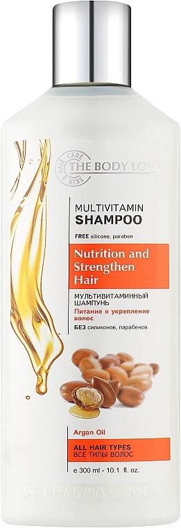 Multivitamin + Argan Oil Shampoo - The Body Love Multivitamin Shampoo — photo N15