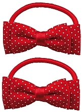 Fragrances, Perfumes, Cosmetics Butterfly Hair Ties, 2 pcs, red - Titania 7906 GIRL