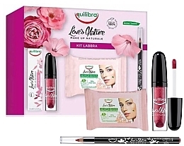 Set - Equilibra Love's Nature Make Up (lip/pencil/1.8g + lip/gloss/3ml + wipes/15pc) — photo N9