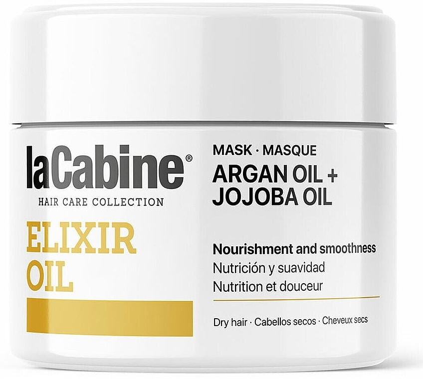 Argan & Jojoba Nourishing Mask for Dry Hair - La Cabine Elixir Oil Mask Argan Oil + Jojoba Oil — photo N1