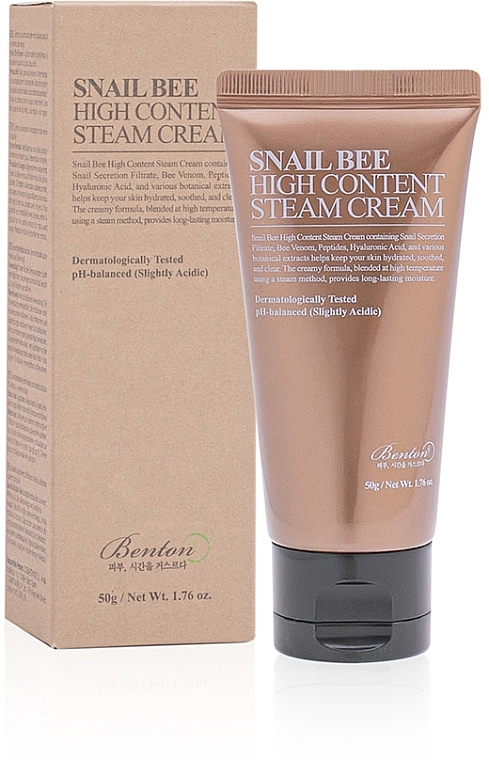Snail & Bee Venom Cream - Benton Snail Bee High Content Steam Cream — photo N1