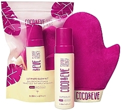 Set - Coco & Eve Ultimate Glow Kit Medium (bronz/foam/200ml + self/taning/mitt) — photo N1