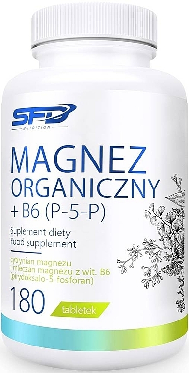 Organic Magnesium+B6 P-5-P Dietary Supplement - SFD Nutrition Magnez Organiczny + B6 P-5-P — photo N4