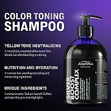 Shampoo for Blond and Gray Hair - Joanna Professional Silver Boost Complex Hair Shampoo — photo N2