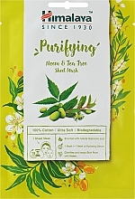Cleansing Neem & Tea Tree Sheet Mask - Himalaya Herbals Purifying Neem & Tea Tree Sheet Mask — photo N1
