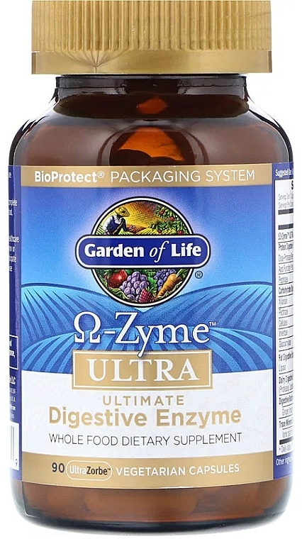 Digestive Enzymes, capsules - Garden of Life Omega-Zyme Ultra — photo N6