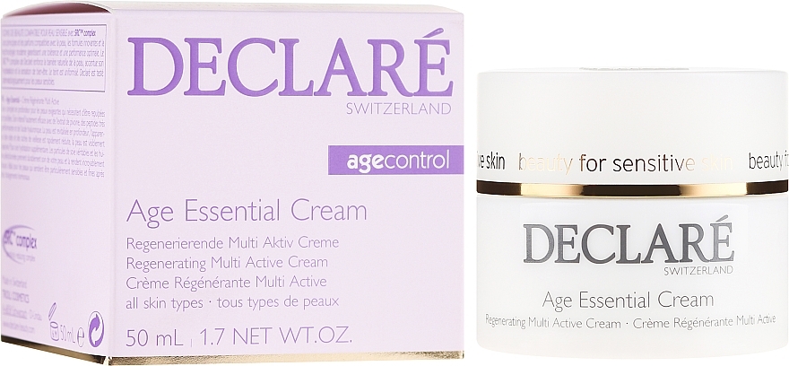 Anti-Aging Peony Extract Cream - Declare Age Control Age Essential Cream — photo N1