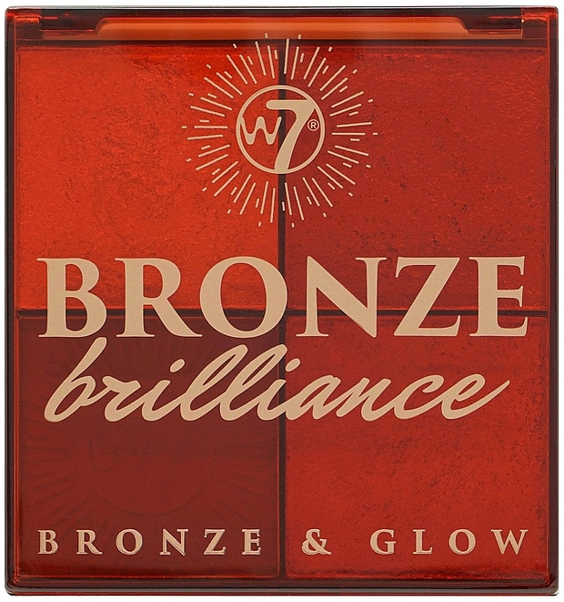 Bronzer & Highlighter Palette - W7 Bronze Brilliance Bronze & Glow Palette — photo N12