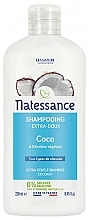 Shine Shampoo with Coconut Oil - Natessance Extra Gentle Shampoo Coconut — photo N4