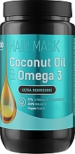 Fragrances, Perfumes, Cosmetics Hair Mask 'Coconut Oil & Omega 3' - Bio Naturell Hair Mask