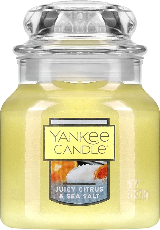 Scented Candle in Jar "Juicy Citrus & Sea Salt" - Yankee Candle Juicy Citrus & Sea Salt — photo N5