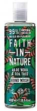 Liquid Aloe Vera & Tea Tree Hand Soap - Faith In Nature Aloe Vera & Tea Tree Hand Wash — photo N1