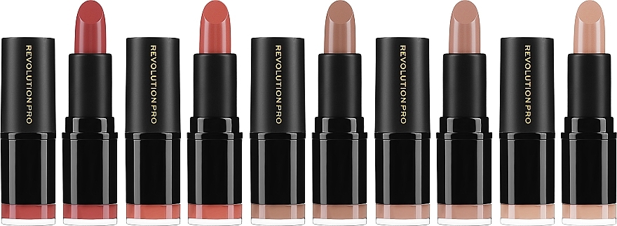 Lipstick Set, 5 pcs. - Revolution Pro Lipstick Collection Blushed Nudes — photo N3