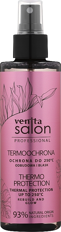 Hair Styling Spray, thermal protection - Venita Salon Professional — photo N1