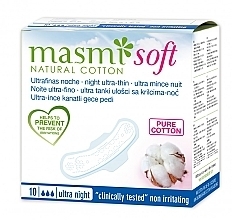 Night Ultra Thin Soft Pads - Masmi Natural Cotton — photo N2