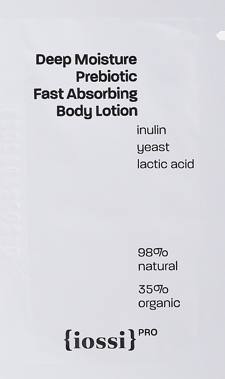 GIFT! Moisturising Body Lotion - Iossi Pro Deep Moisture Prebiotic Fast Absorbing Body Lotion (sample) — photo N1