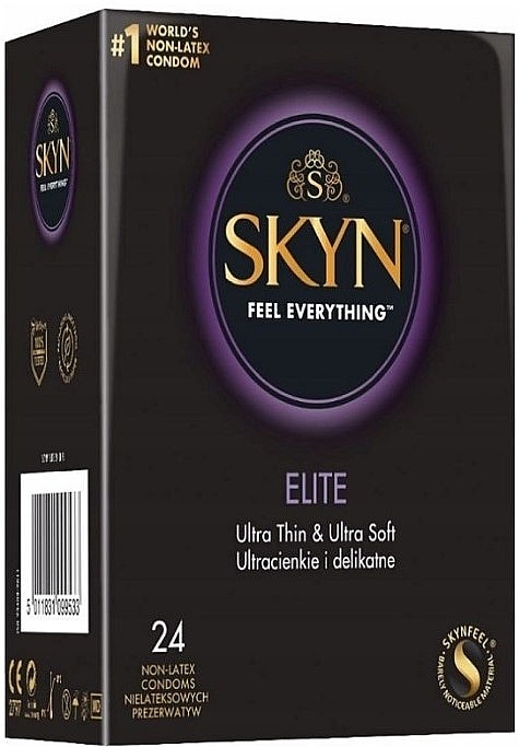 Latex-Free Condoms, 24 pcs. - Unimil Skyn Feel Everything Elite — photo N1