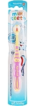 Fragrances, Perfumes, Cosmetics Kids Toothbrush "My First Tooth", pink-yellow - Aquafresh Milk Teeth