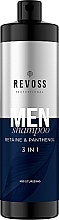 Fragrances, Perfumes, Cosmetics Betaine and Panthenol Shampoo for Men 3-in-1 - Revoss Professional Men Shampoo 3 in 1