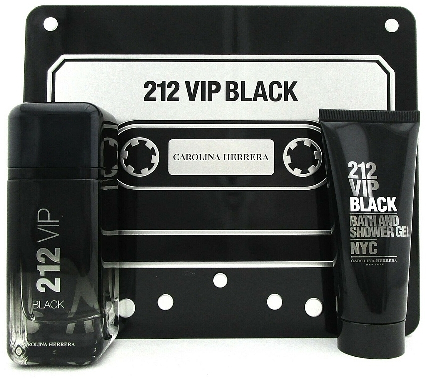 Carolina Herrera 212 Vip Black - Set (edp/100ml + sh/gel/100ml)	 — photo N3