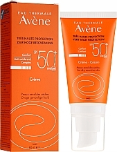 Fragrances, Perfumes, Cosmetics Facial Sun Cream - Avene Eau Thermale Sun Cream SPF50