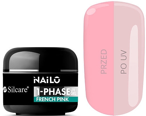 Nail Gel Polish - Silcare Nailo 1-Phase Gel UV French Pink  — photo N1