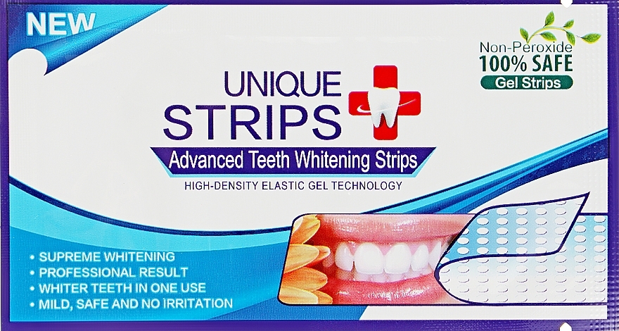 Home Tooth Whitening Strips - Unique Strips White Blue Light — photo N4