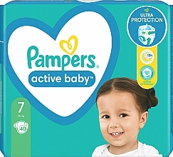 Diapers 'Active Baby' 7 (15 + kg), 40 pcs - Pampers — photo N14