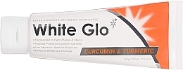 Set with Orange Toothbrush - White Glo Curcumin & Turmeric Whitening (toothpaste/150 g + toothbrush) — photo N3