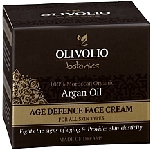 Fragrances, Perfumes, Cosmetics Anti-Aging Face Cream - Olivolio Age Defense Face Cream with Organic Argan Oil