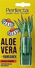 Fragrances, Perfumes, Cosmetics Protective Aloe Vera & Chamomile Lip Balm - Perfecta Aloe Vera + Chamomile