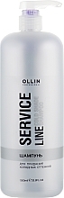 Fragrances, Perfumes, Cosmetics Cold Blonde & Grey Hair Shampoo - Ollin Professional Service Line Cold Shade Shampoo