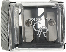 Double Pencil Sharpener, black - Golden Rose — photo N2