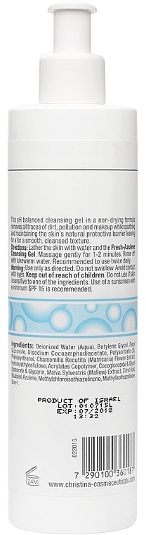 Azulene Cleansing Gel for Delicate & Reddish Skin - Christina Fresh Azulene Cleansing Gel — photo N2