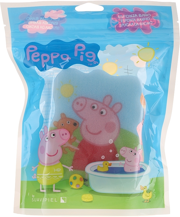 Bath Sponge "Peppa Pig", summer blue - Suavipiel Peppa Pig Bath Sponge — photo N1